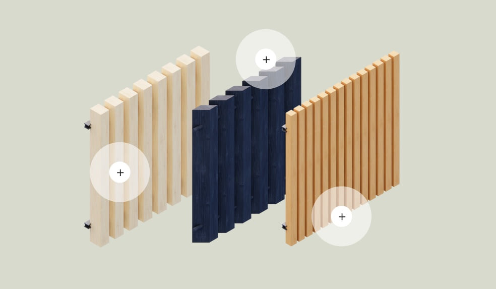 Sample of House of Bamboo blind and screen profiles