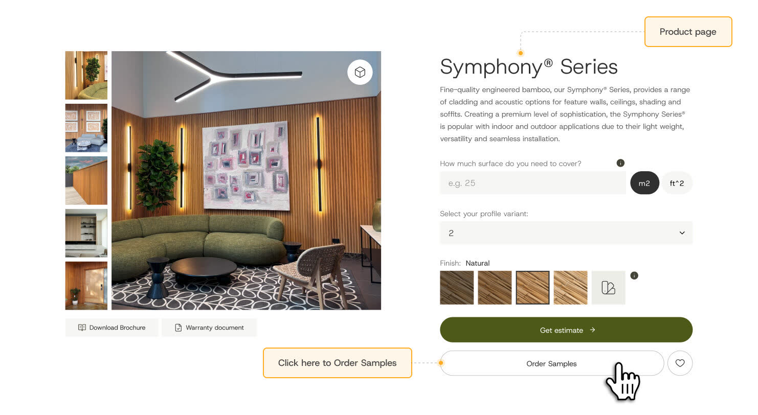 Bamboo product sample collection from House of Bamboo