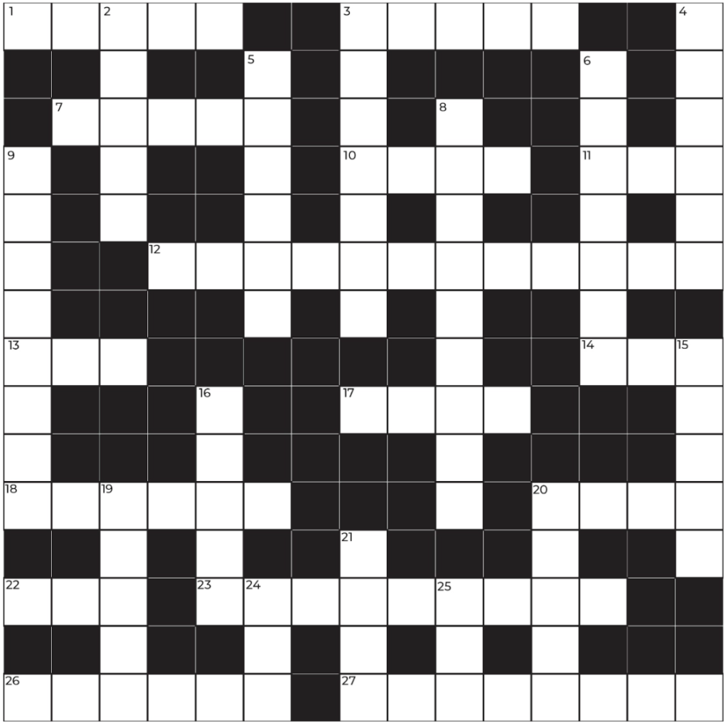 Crossword Puzzle | The Bamboo Paper ISSUE #1 | House of Bamboo